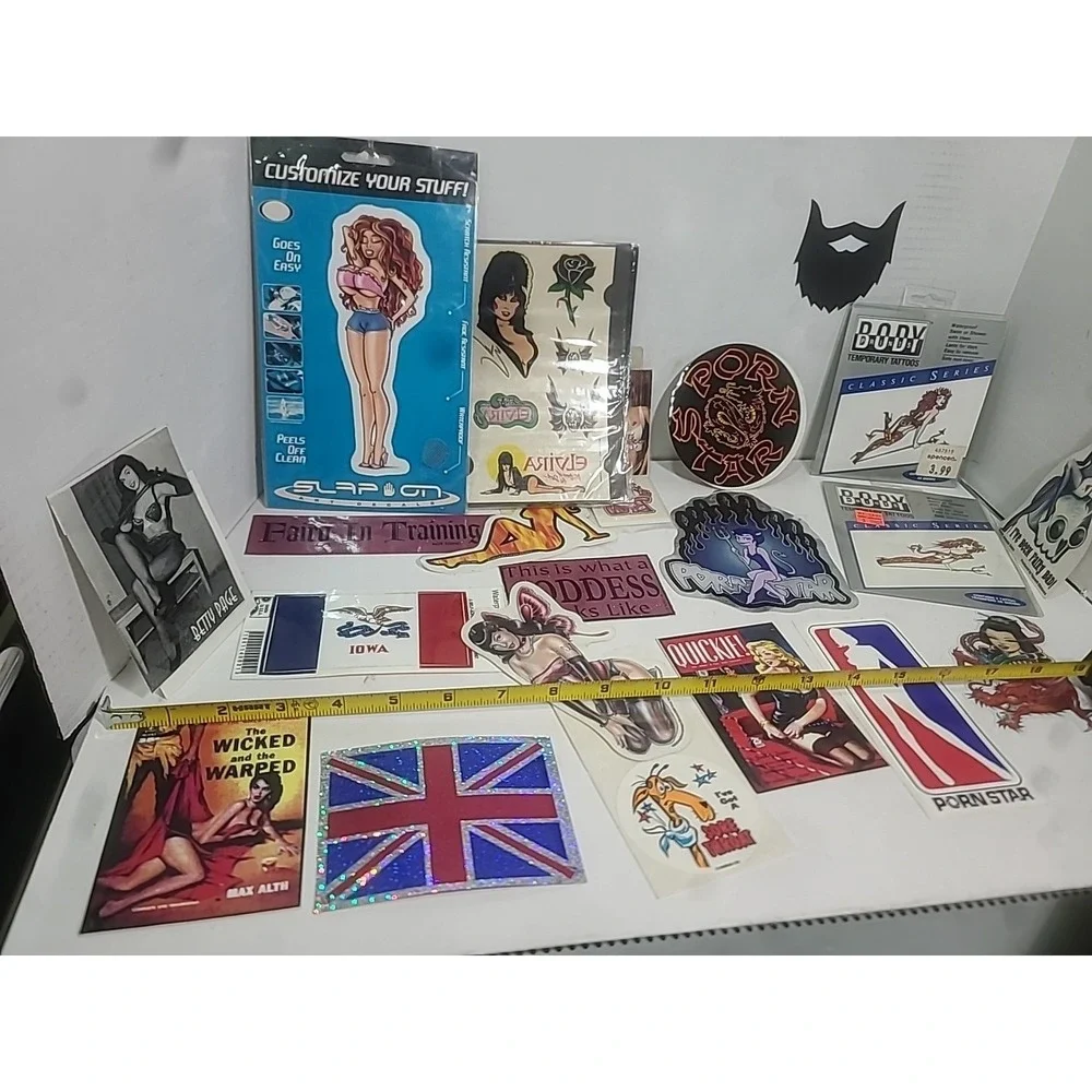 Adult 18+ Sticker Collection Lot of 20 Some From Hot Topic Spencers